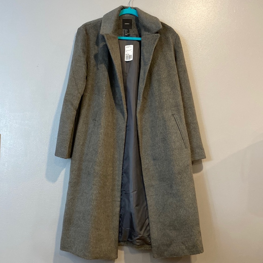 Grey forever 21 long coat/jacket